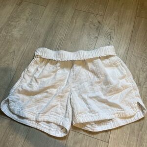 Women's White Casual Shorts